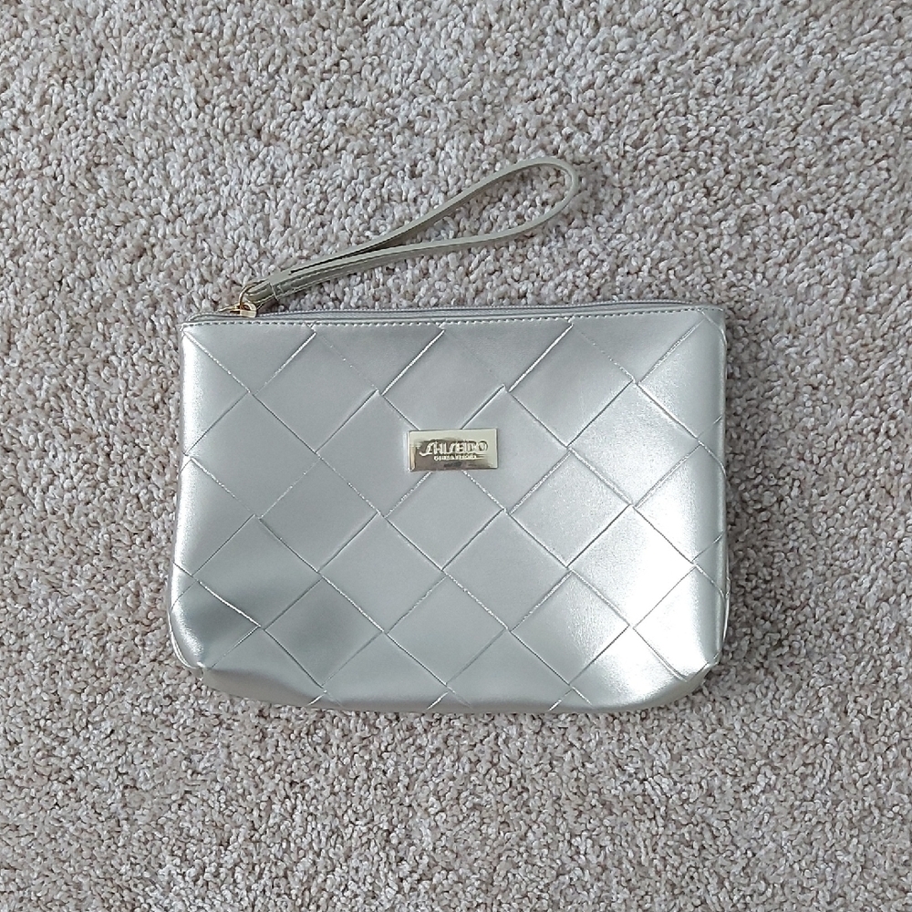Gold Makeup Wristlet Bag